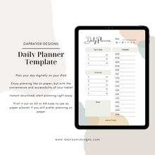 Load image into Gallery viewer, Daily Planner & To-do Lists Digital Template