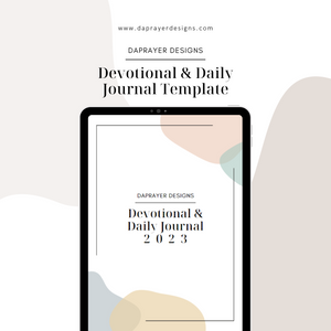 Devotional & Daily Journal Digital Template